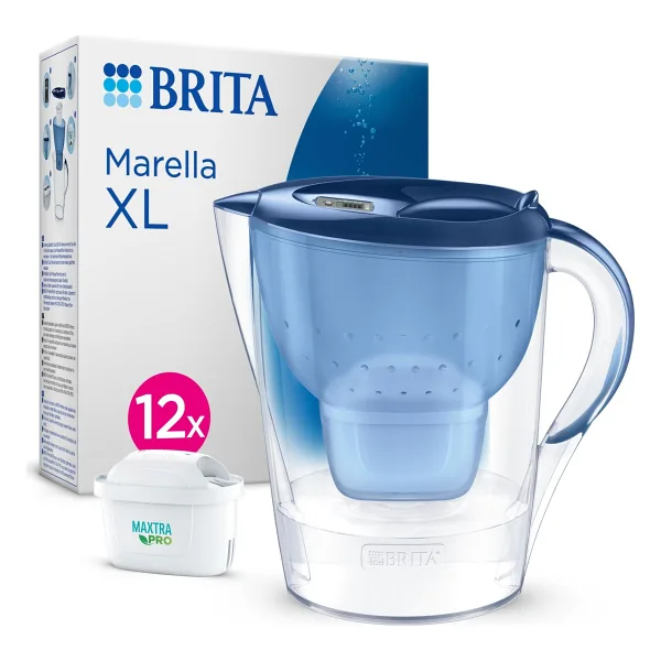 Brita Marella XL 3.5 lt Mavi 12 Filtreli Su Arıtma Sürahisi