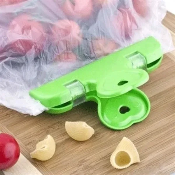 Büro Ev Ofis Mutfağı İçin 2parça Kolay Torba Paket Poşet Kapatıcı Mandal Kilitli Klips Seti