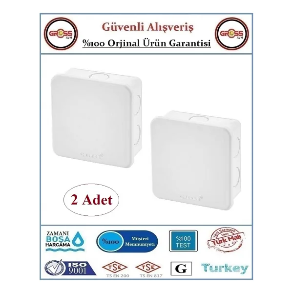 Çebi Kare Antigron Buat Kutusu - 85X85X40MM - 2 Adet