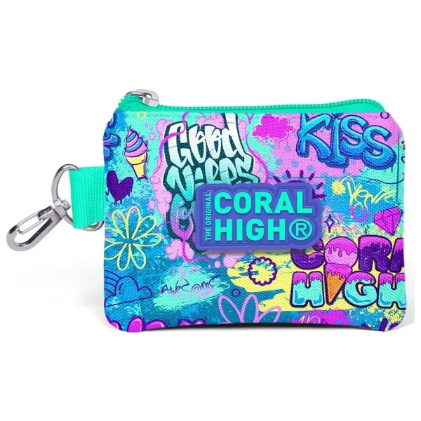 Coral High Lavanta Grafiti Bozuk Para Çantası - Kız Çocuk
