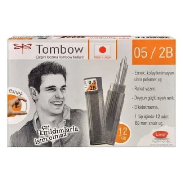 DBH SHOPPİNG Tombow 2b 05 Uç 12'li Paket
