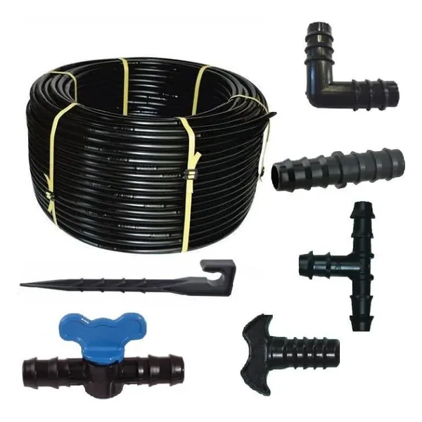 Delikli Bahçe Damla Sulama Ekonomik Set 20 cm 100 mt