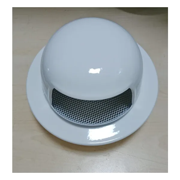 Dış Cephe Davlumbaz Aspiratör Çıkış Kapağı Rüzgar Yağmur Önleyici 120 Mm (12 Cm) Beyaz