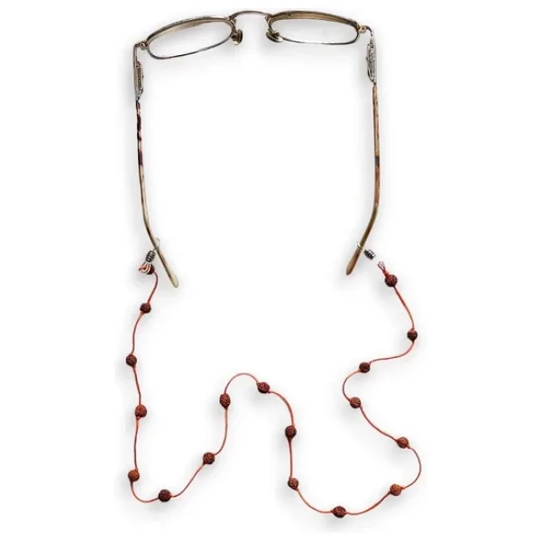 Doğal Rudrakşa Rudraksha Gözlük İpi 129-9