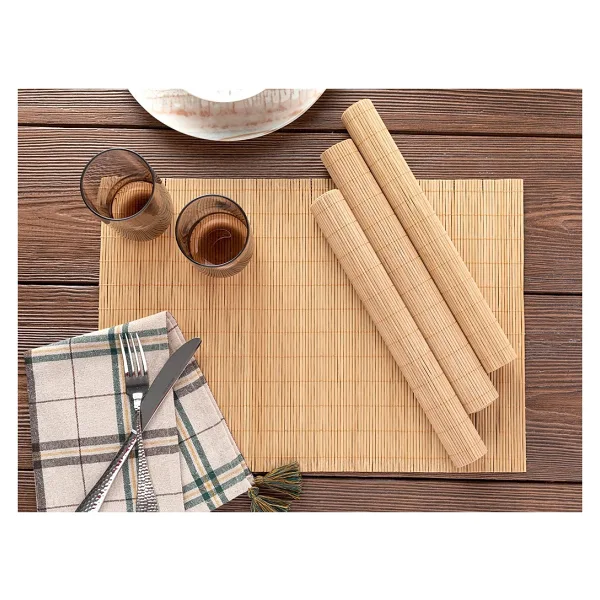 English Home Martinez Bambu 4'lü Amerıkan Servıs 30 x 45 cm Bal - Bal Rengi