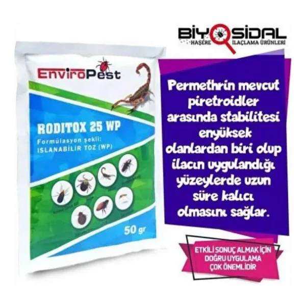 Enviro Pest Roditox 25 Wp Pire İlacı