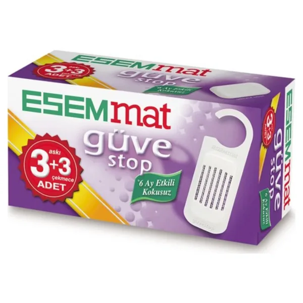 Esemmat 3 Askı + 3 Çekmece Güve Stop