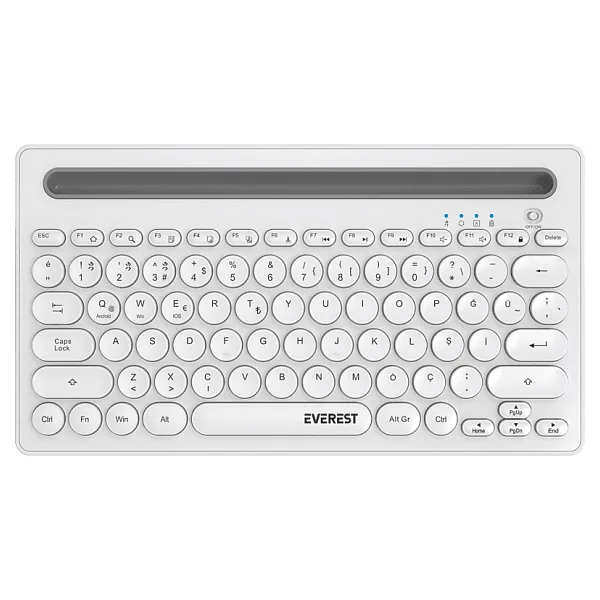 Everest KB-BT84 Beyaz TKL Kablosuz Klavye