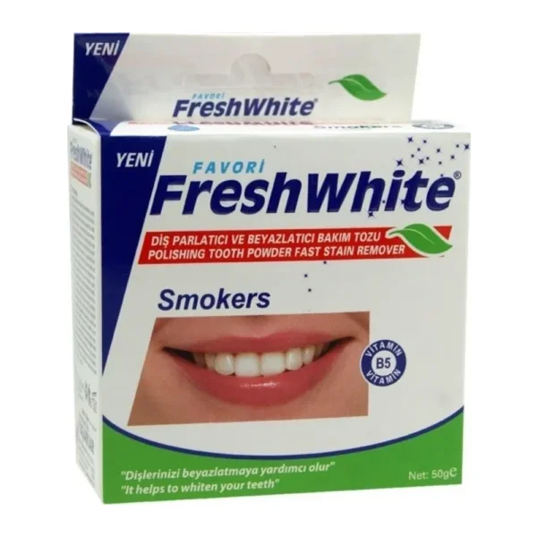 Fresh White Beyazlatıcı ve Parlatıcı Smokers Diş Tozu 50 gr