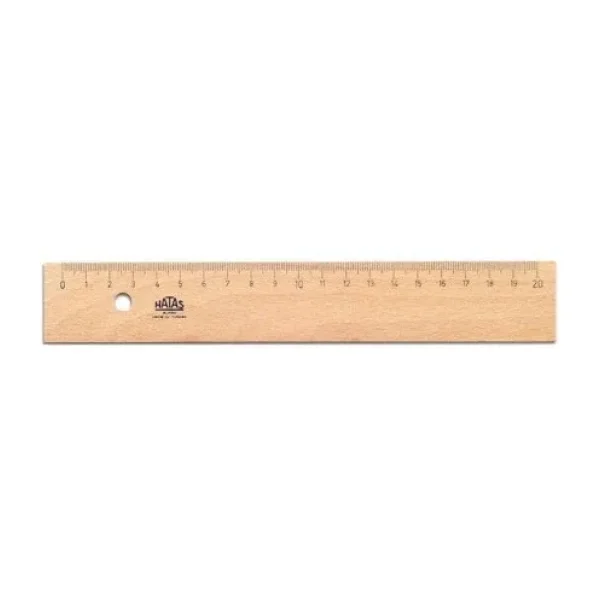 Hatas 20 cm Tahta Cetvel