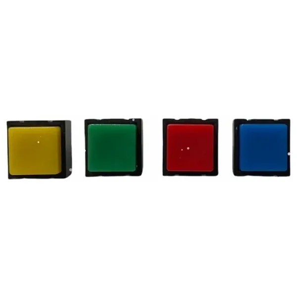 IC-204C Yaylı Kare Plastik Buton 12x12mm PBS-18B (Mavi)