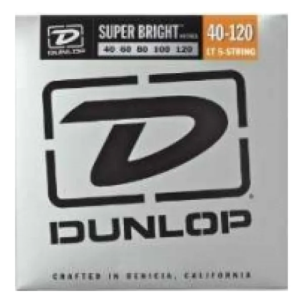 Jim Dunlop DBSBN40120 Nickel 5 Telli 40-120 Bas Gitar Seti