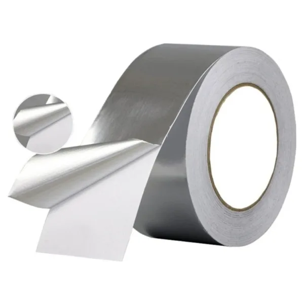 k karaaliler Yapışkanlı Yanmaz Alüminyum Folyo Bant 48mm X 20 Metre (aspiratör Esnek Flex Borusu-soba Borusu )