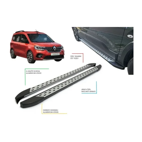 Kangoo Multıx Camlı Van Kısa Şase Benekli Yan Basamak 2021 2022 2023 2024 2025 2026 2027