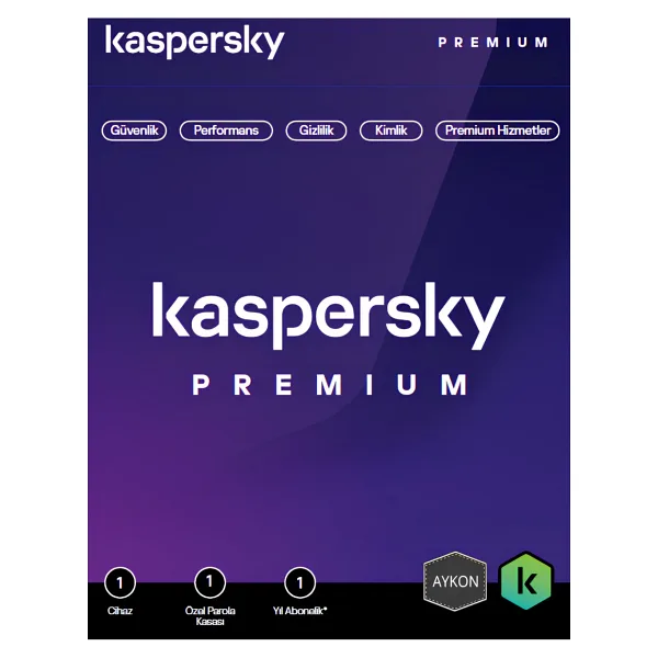 Kaspersky Premium 2025 3 Kullanıcı 1 Yıl Antivirüs Programları