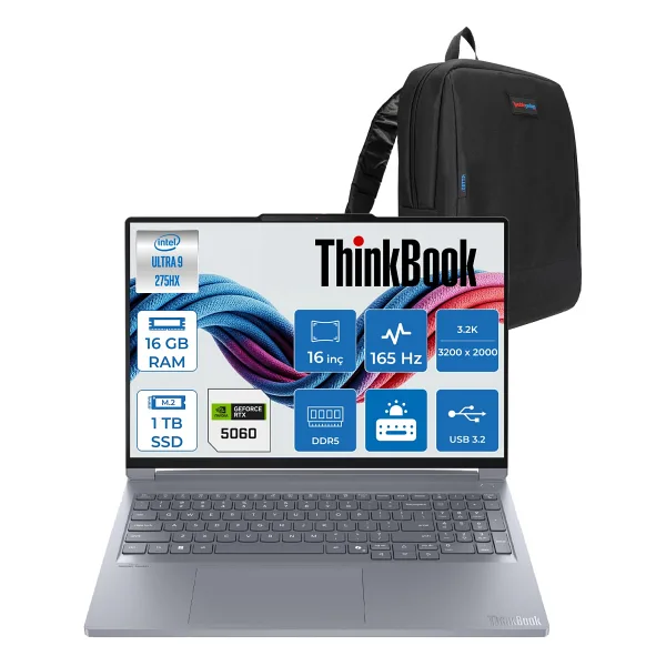 Lenovo ThinkBook 16p G6 IAX 21R0001JTX Ultra 9 275HX 16 GB 1 TB SSD RTX5060 16" Notebook