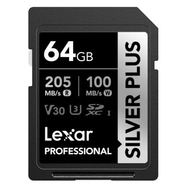 Lexar Professional Silver Plus Lsdsıpl064g Uhs-I U3 V30 64 GB Hafıza Kartı