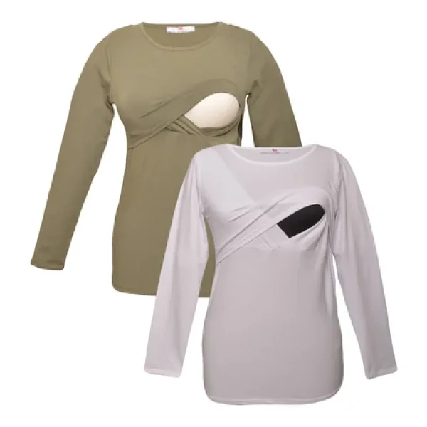 Luvmabelly Myra2707_2708 Emzirme Tshirt Seti