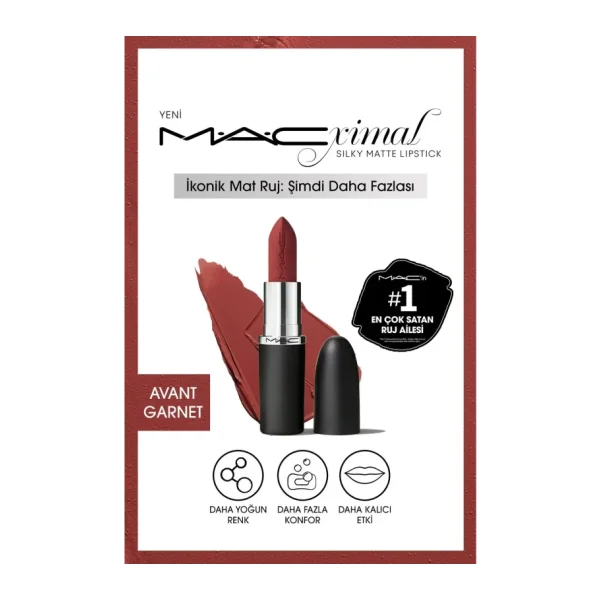 M.A.C Macximal Silky Matte Avant Garnet Stick Ruj