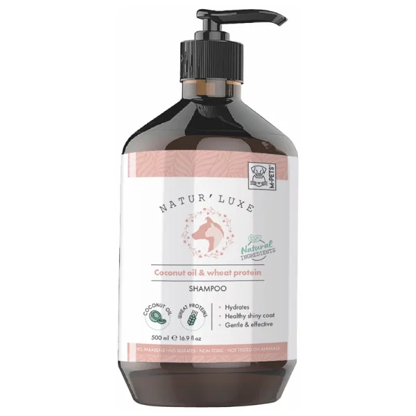 M-Pets Naturluxe Hindistan Cevizi Yağı ve Buğday Proteinli 500 ml Köpek Şampuanı