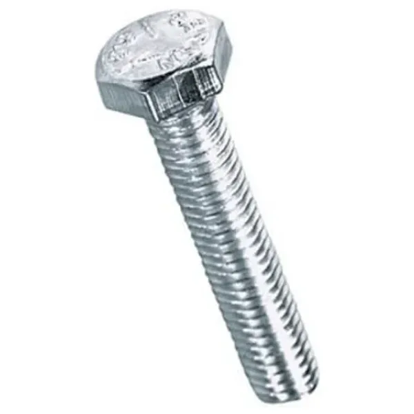 M5x45mm Cıvata Beyaz Altıköşe 5.8 Kalite DIN933 10 Adet
