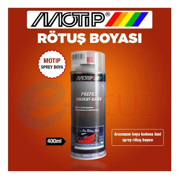 Motip Fiat Kod: 224 Corfu Beyazı Rötuş Sprey Boyası 400ml