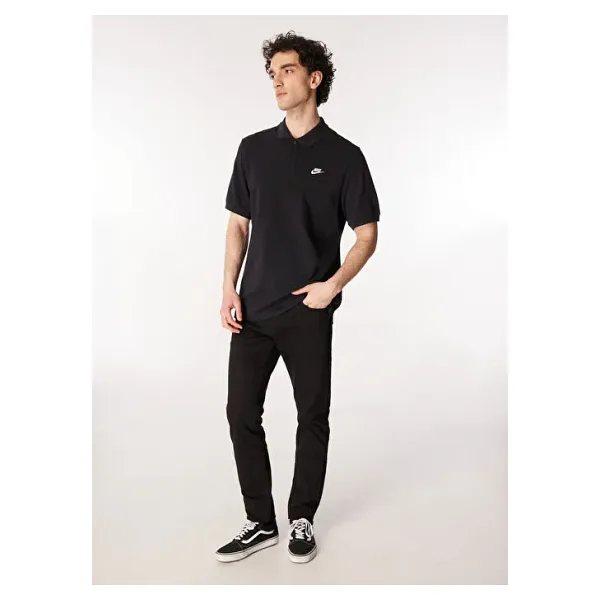 Nike Club FN3894-010 Siyah Kısa Kollu Polo Yaka Erkek Tişört