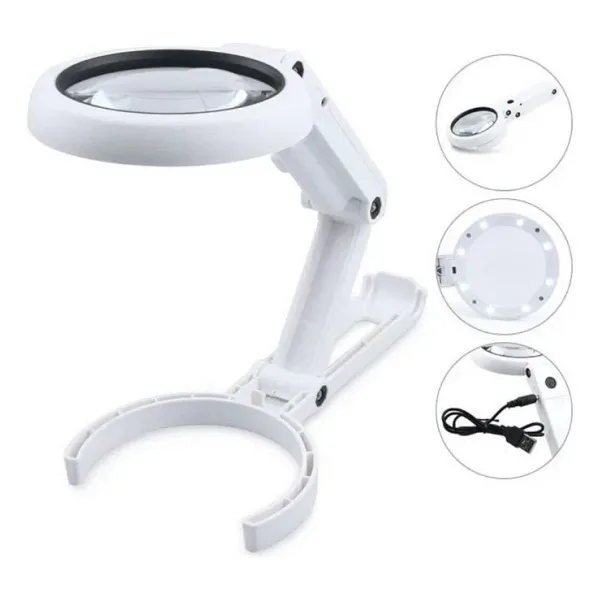 Nikula FS90RC Led Işıklı Katlanabilir Büyüteç