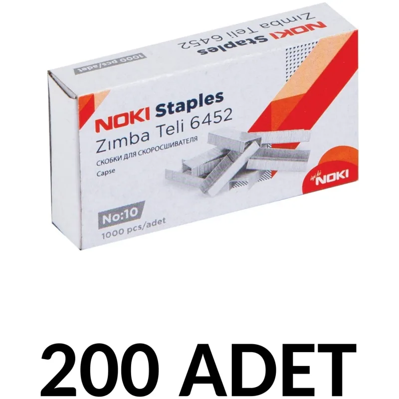 Noki 200 Adet Küçük Boy Zımba Teli No:10 Cu 1000'li