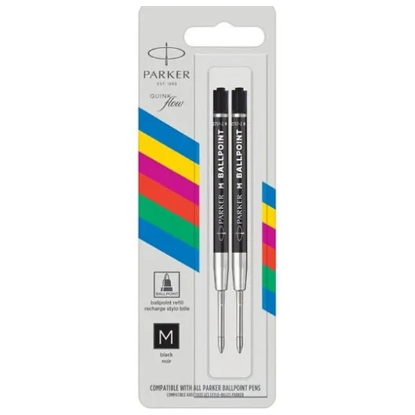 Parker Ekonomik Tukenmez Refill 2 Li Bls, M Uc, Siyah