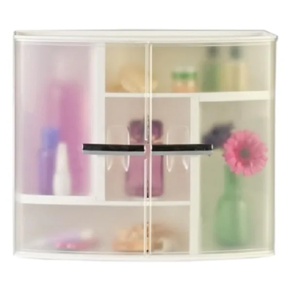 Primanova M-09416 Şeffaf Naturel Banyo Ecza Dolabı