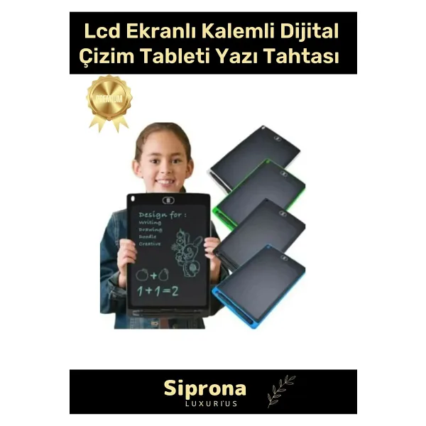 Rosa Sipresso Lcd Ekranlı Kalemli Dijital Çizim Tableti Yazı Tahtası Boyama Resim Için Akıllı Çocuk Tablet 8,5 Inç