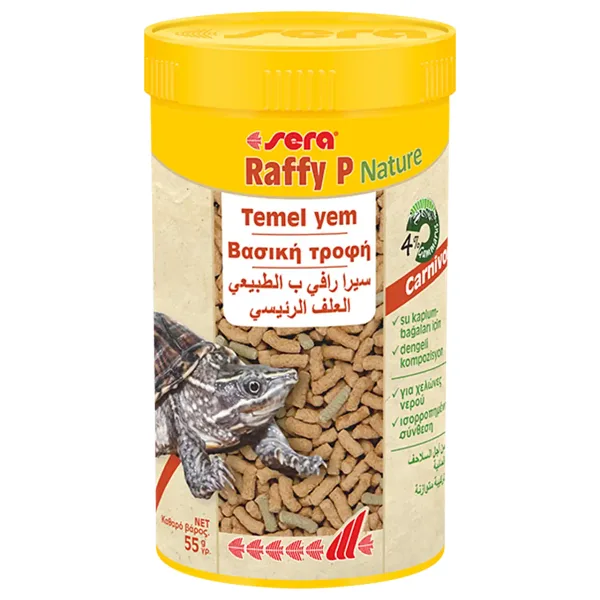 Sera Raffy P Nature 250 ml Kaplumbağa Yemi