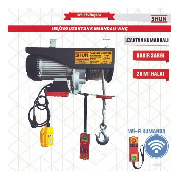 Shun 150/300 Uzaktan Kumandalı Vinç