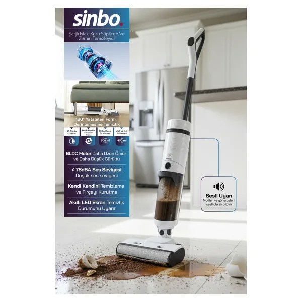 Sinbo SFC-4104 Islak Kuru Dikey Süpürge