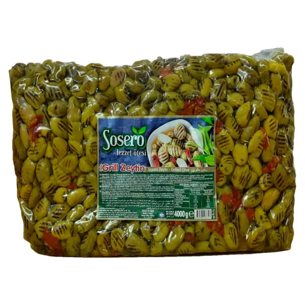 Sosero 4 kg Grill Izgara Yeşil Zeytin