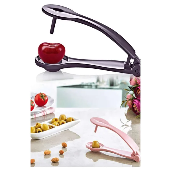 TBY Shop Çekirdek Çıkarma Aparatı - Yeşil Siyah Zeytin Vişne Kiraz Çekirdeği Çıkarıcı