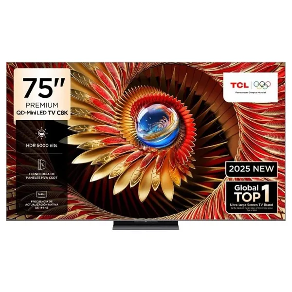 TCL 75C8K Premium 4K Ultra HD 75" 190 Ekran Uydu Alıcılı Google Smart Mini LED TV