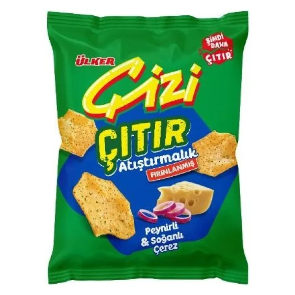 Ülker Çizi Çıtır - Peynir&soğan Aromalı - 50 Gram - 14 Adet