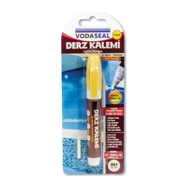 Vodaseal Fayans Derz Kalemi Yedek Uclu Bej ( Krem)