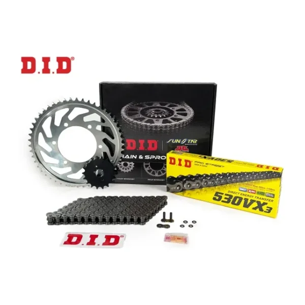 Zincir Dişli Seti Yamaha Fz6 / Fazer (600 Cc) (2004-2009) / Yamaha / Fz6 / Fazer / 600Cc / Zincir: Dıd-530Vx3 (Çelik)-118 / Ön-Arka Dişli: Sunst
