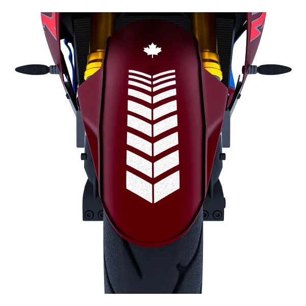 2 Adet Sport Motosiklet Çamurluk Reflektif Gri Kask Sticker Çınar Extreme