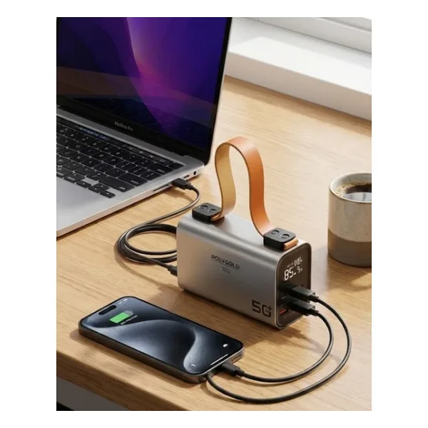 50000 Mah Powerbank Süper Hızlı Şarj LED Dijital Göstergeli Taşınabilir Şarj Cihazı