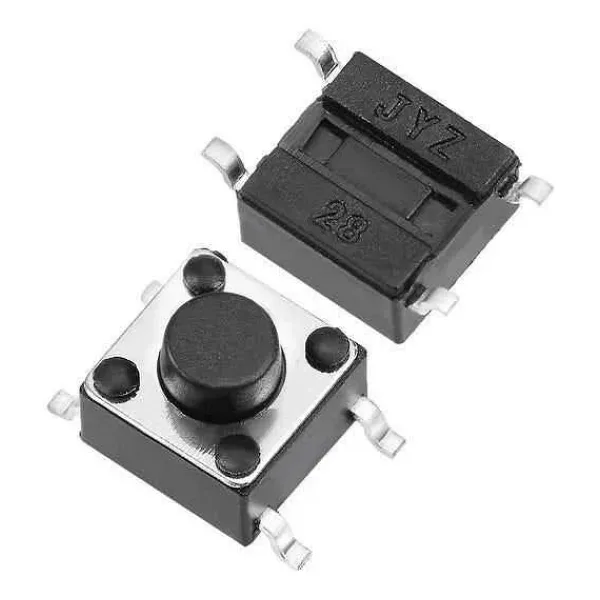 6x6x7mm 4 Pinli SMD Push Buton - Tact Switch