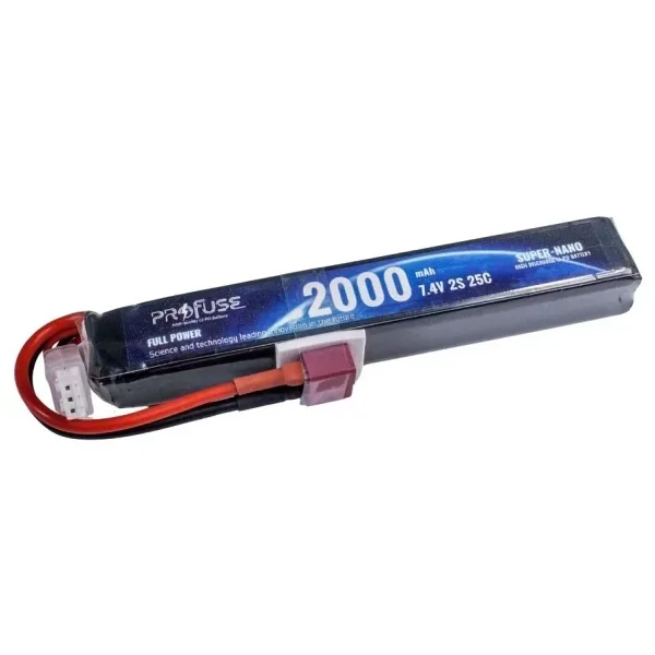 7.4V 2S 2000mAh 25C Airsoft Lipo Batarya