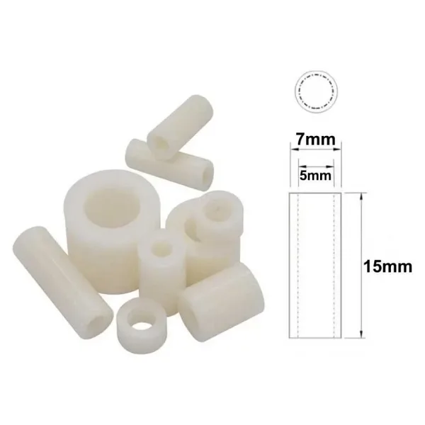 7x15mm Led Distans (Standoff) - Beyaz