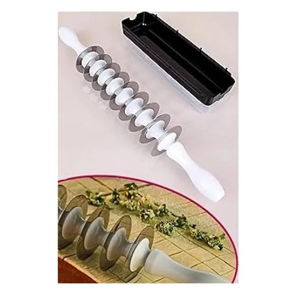 9 Çelik Bıçaklı Mantımatik Mantı Kesici Merdane Pratik Mantı Kesme Aparatı