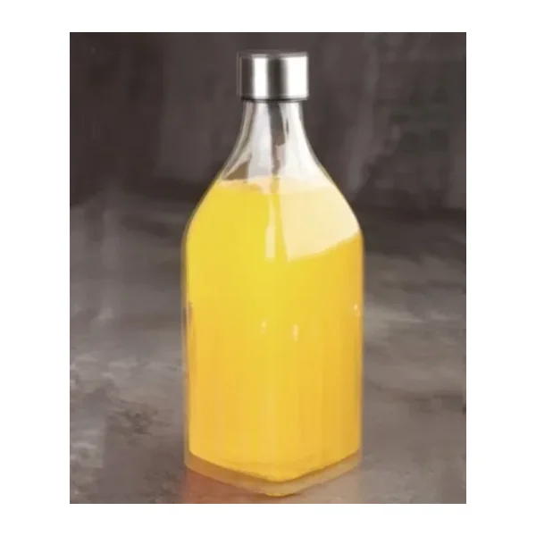 Acar Kare Cam Su Şişesi 1000 Ml