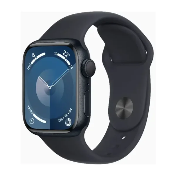 Apple Watch Series 9 GPS 41mm Gümüş Rengi Alüminyum Kasa ve Fırtına Mavisi Spor Kordon Akıllı Saat
