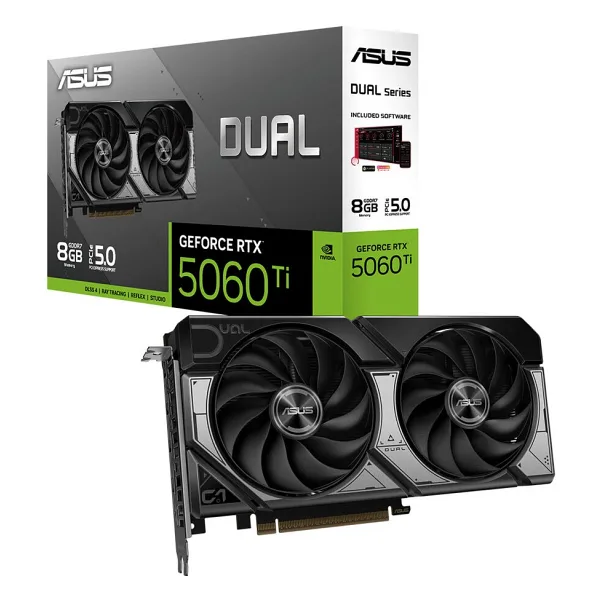 Asus RTX 5060 TI Dual DUAL-RTX5060TI-8G 128 Bit GDDR7 8 GB Ekran Kartı